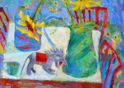 Bella Green - Bright Day in Summer - oil on canvas - 39x45cm